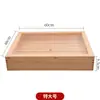 Caja de Sashimi de Madera Estilo Japonés con Tapa, Caja para Pescado, Caja para Salmón, Plato para Carne de Res, Plato para Verduras, Caja de Madera, Caja de Madera Blanca para Sushi