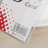 Venta al por mayor de fábrica 628 juego de tarjetas de película suave vertical transparente juego de tarjetas de trabajo cubierta protectora para tarjetas de exhibición de insignias