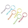 Llavero Pintado de Colores Cadena para Llavero Colgante Cierre de Langosta DIY Muñeca Colgante Pequeño Accesorios para Llavero