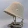 Gorro de Lã com Cadarço Estilo Coreano para Circunferência de Cabeça Grande, Versátil, para Outono e Inverno, Proteção Quente para Orelhas, Chapéu de Pescador Moderno à Prova de Frio para Exterior