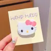 Nuevo Estilo Simple Versátil Gato KT Grande Pinza sin Costuras Corazón de Niña Flequillo Pinza Lateral Dibujos Animados Adorno para la Cabeza Dulce Pinza Lateral para Mujer