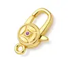 Broche de Resorte de Plata de Ley S925 con Diamantes, Accesorios para Joyería DIY Transfronterizos, Broche para Pulsera y Collar, Broche de Conexión, Broche de Langosta