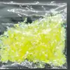 Atacado de fábrica fragmentos irregulares de pet cor de papel de doce fragmentos de vidro de cor mágica papel de vidro para unha