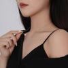 Yuanfan novo s925 prata esterlina luz de luxo borboleta colar elegante de alta qualidade incrustado zircão empilhado clavícula cadeia