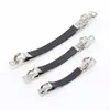 Pasador grueso de Corea del Sur, clip de resorte delgado de dos piezas, 6/8/10 cm, con cubierta de cuero antideslizante, accesorios para el cabello DIY, clip superior