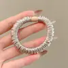 Elástico de Cabelo Plissado para Mulheres, Corda para Rabo de Cavalo Alto, Alta Elasticidade, Elástico Durável, Faixa de Cabelo, Acessório de Cabelo, Estilo Coreano, Alta Qualidade