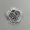 Patches Florais de Renda Bordados em 3D de Rosas, Patches de Organza para Decorar Roupas, Tecido de Renda para Conserto de Vestidos de Noiva e Casacos
