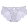 Ropa interior de encaje para niña Ropa interior sexy para mujer Nueva Cintura media Cómoda Puro Verano Malla fina Transpirable Semitransparente