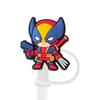 8-10mm Deadpool y Wolverine Tapa de Pajita Tapa de Pajita Stanley Tapón de Pajita Tapa Antipolvo Pajita de Dibujos Animados