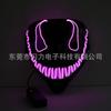 Promoção Quente Máscara Luminosa do Venom Máscara de Terror de Halloween Máscara de Luz Fria EL Adereços de Rosto de Fantasma para Festa de Formatura