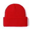 Venta Directa de Fábrica Gorro de Lana Tejido de Color Sólido con Parte Superior Redonda, Gorro Cálido Unisex para Otoño e Invierno, Gorro de Moda para Cubrir la Cabeza al Aire Libre
