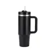 Taza con Asa de Acero Inoxidable para Termo de Doble Pared de Segunda Generación Transfronteriza de 30 oz/40 oz, Gran Capacidad con Popote, Taza Portátil para Coche