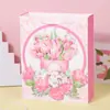 Sacola de Presente Personalizada para Feriado, Bolsa com Estampa Colorida Fresca e Doce, Sacola de Presente de Cartão Branco