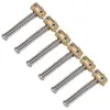 Accesorios para Instrumentos Musicales 6 Tonos Cobre Puro 6.5*10.8mm Pin de Puente Pin de Cuerda para Guitarra Eléctrica Tl