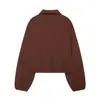 Moda europea y americana transfronteriza para mujer AliExpress superventas abrigo casual retro de dobladillo abullonado extragrande