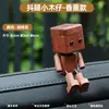 Figura de Madera Creativa con Piernas que se Mueven para Tablero de Coche, Lindo Adorno de Piernas que se Mueven, Decoración de Pantalla de Madera de Alta Calidad para el Interior del Coche