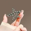 Horquilla de estilo coreano con diseño de nicho, con forma de estrella de mar y perla, elegante, con forma de pico de pato, para flequillo, con borde roto, para el pelo.