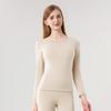 Conjunto de Ropa Interior Térmica de Manga Larga para Mujer Otoño e Invierno Hecho de Terciopelo Alemán, Cachemir, Antibacteriano, Forrado de Felpa y Engrosado