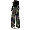 [Procesamiento personalizado] Pantalones de Pierna Ancha Tie-Dye Nezha Demonio Moda Nacional Tie-Dye Impresión Degradada Sueltos Casuales