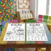 Compra directa transfronteriza de 10 hojas/paquete de pósters para colorear con escenas divertidas para exploración, interacción padre-hijo e iluminación a través del coloreado