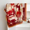 Pañuelo de seda estampado estilo europeo y americano con cadena, pequeño cuadrado, similar a la seda, para mujer, para primavera y verano, protección para el cuello, profesional.