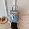 Bolso de Mujer con Patrón de Diamantes 2026 Nuevo Bolso Cubo de Primavera Tendencia Súper Popular Bolso Tote Pequeño para el Trabajo Bolso de Hombro Cruzado para Teléfono