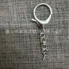 Cierre de Langosta de Aleación de Zinc Conservador de Color Hebilla de Ocho Cadena Anillo Plano Llavero Accesorios de Joyería Fabricante en Stock