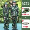 Conjunto de Uniforme de Treinamento Militar de Algodão Puro para Homens, Uniforme de Camuflagem Fino de Verão para Mulheres, Uniforme de Treinamento para Estudantes do Ensino Fundamental e Médio, Conjunto Completo com Mangas Curtas