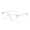 Óculos Redondos Estilo Alfinete de Chapéu Americano Retrô Tendência Sem Grau para Homens 88641 Óculos Artísticos Lisos Anti-Luz Azul Com Grau para Mulheres