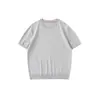 Ropa para Hombre Fengshe / Estilo Old Money Camiseta de Manga Corta Ropa de Punto para Hombre Camiseta de Manga Media Verano Nueva Cuello Redondo Holgada Estilo Japonés