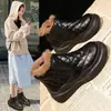Botas de Nieve para Mujer 2026 Nuevo Estilo de Invierno, Forradas de Felpa y Espesadas Botas Martin, Botines, Zapatos Versátiles para Mujer, Zapatos de Algodón con Suela Gruesa que Aumentan la Altura