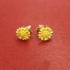 Aretes de cobre europeo chapados en oro, larga duración sin decoloración, moda para bodas, aretes coreanos para mujer, aretes de temperamento