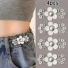 Botón Ceñidor de Cintura Hebilla de Disco Metálico Botones Hanfu Madre-Hija Estilo Chino Retro Cheongsam Disfraz Antiguo Herramienta Ceñidora de Cintura para Jeans