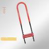 Fechadura de porta de vidro alongado U-Lock Anti-Hydraulic Shear Porta Dupla Puxar Lock Handle Lock Motorcycle Shop Grande Mortise Lock