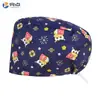 Gorro Quirúrgico Estampado Femenino Algodón Puro Gorro de Enfermera Gorro Baotou Nacido de la Luna Doctor de Clínica Dental y Estomatológica Gorro de Trabajo Masculino