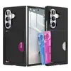 Modelo transfronteiriço adequado para capa de celular com slot para cartão dobrável Samsung Z Fold 8 Ultra Z Fold 7 capa protetora anti-queda de cor sólida