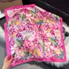 Cachecol quadrado de seda estilo europeu e americano 70cm vintage estampado com castanha de caju arte faixa de cabelo terno com lenço decorativo