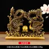 Enfeites de Dragão e Fênix de Latão, Decoração de Casa com Dragão e Fênix de Cobre, Decoração de Quarto de Casamento, Decoração de Celebração de Casamento, Peça de Exibição de Presente Artesanal