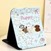 Espejo de maquillaje de cachorro lindo, diseño nuevo, engrosado para uso en casa, viajes y uso al aire libre, resistente a caídas, portátil y de alta definición