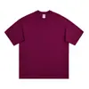 Algodón de Xinjiang 400g Peso Pesado Sencillo Algodón Puro Manga Corta Hombre Mujer Camiseta Atuendo de Pareja Camiseta Capa Base Top Americano de Media Manga