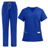 Uniformes de Enfermería Talla Europea y Americana, Ropa de Lavar, Ropa de Trabajo para Esteticistas, Dentistas y Cuidado Bucal, Trajes de Manga Corta