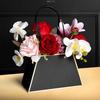 Caixa de flores portátil dobrável para leque de deusa, floricultura, arranjos de flores, material para aula de arte em flores, caixa de embalagem para presente de dia das mães e dia dos namorados