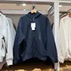 Sudadera con capucha y cremallera de corte holgado estilo japonés/Prenda exterior unisex de manga larga/Diseño cooperativo/486300