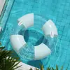 Flotador de natación estilo minimalista, flotador de vacaciones, piscina para bañarse y jugar, flotador infantil de lentejuelas, tumbona de moda, piscina de pelotas oceánica