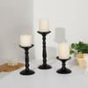 Cross-border American Retro Candlestick Candlelight Jantar Vela Copo Preto High-end Sense Decorativo Ferro Artesanato Ornamentos