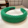 Diadema tejida texturizada de ala ancha, pinza para el cabello, otoño e invierno 2022 nueva, versátil, parte superior alta del cráneo, diadema de esponja para presionar el cabello