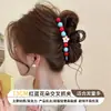 Pinza para el pelo de lunares en la nuca, Pinza de tiburón exquisita de alta gama, Pinza grande dulce para el pelo para niñas, Pinza grande para el pelo grueso, Accesorio para el pelo