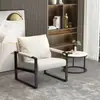 Silla de Negociación Estilo Nórdico Hogar Sala de Estar Dormitorio Oficina Hierro Forjado Sofá Perezoso Silla de Lujo Ligero Silla de Sofá Individual