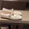2026 Nuevo Estilo Tacón Oculto de 4 cm~ Mocasín con Hebilla de Diamantes Fruncida y Correa Baja Mary Jane para Mujer para Combinar con Vestidos