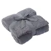 Manta Personalizada para Pedido Pequeño Manta Semi Felpa Manta de Sofá Manta Tejida Jacquard de Color Puro Manta de Lana Manta para Muebles